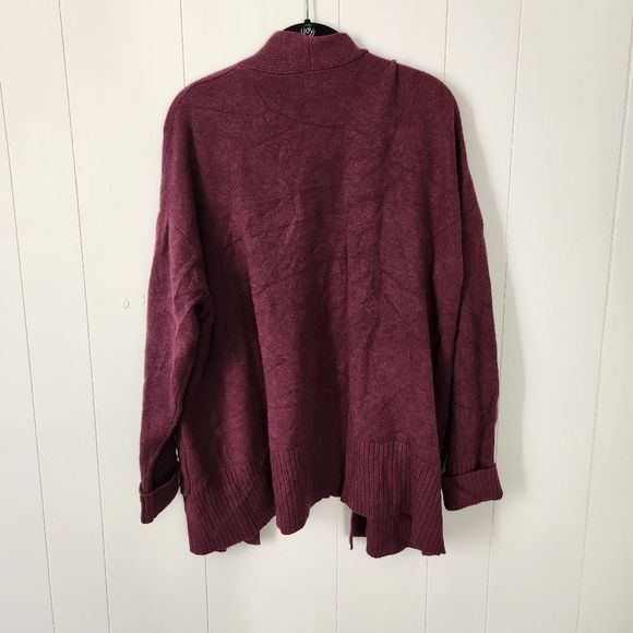 A New Day Purple Mulberry Open Cardigan - Picture 4 of 4
